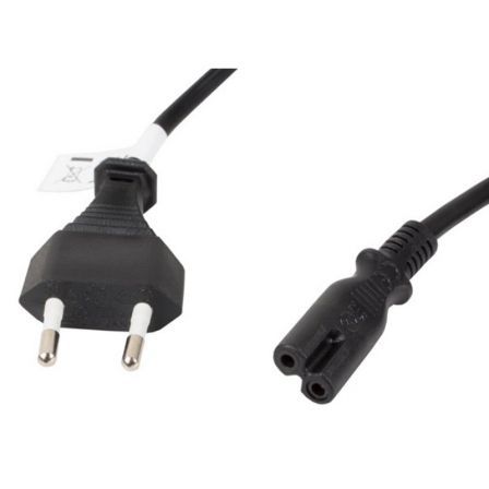 Lanberg CA-C7CA-11CC-0018-BK Cable de alimentación CEE 7/16 a IEC 320 C7, 1,8 m